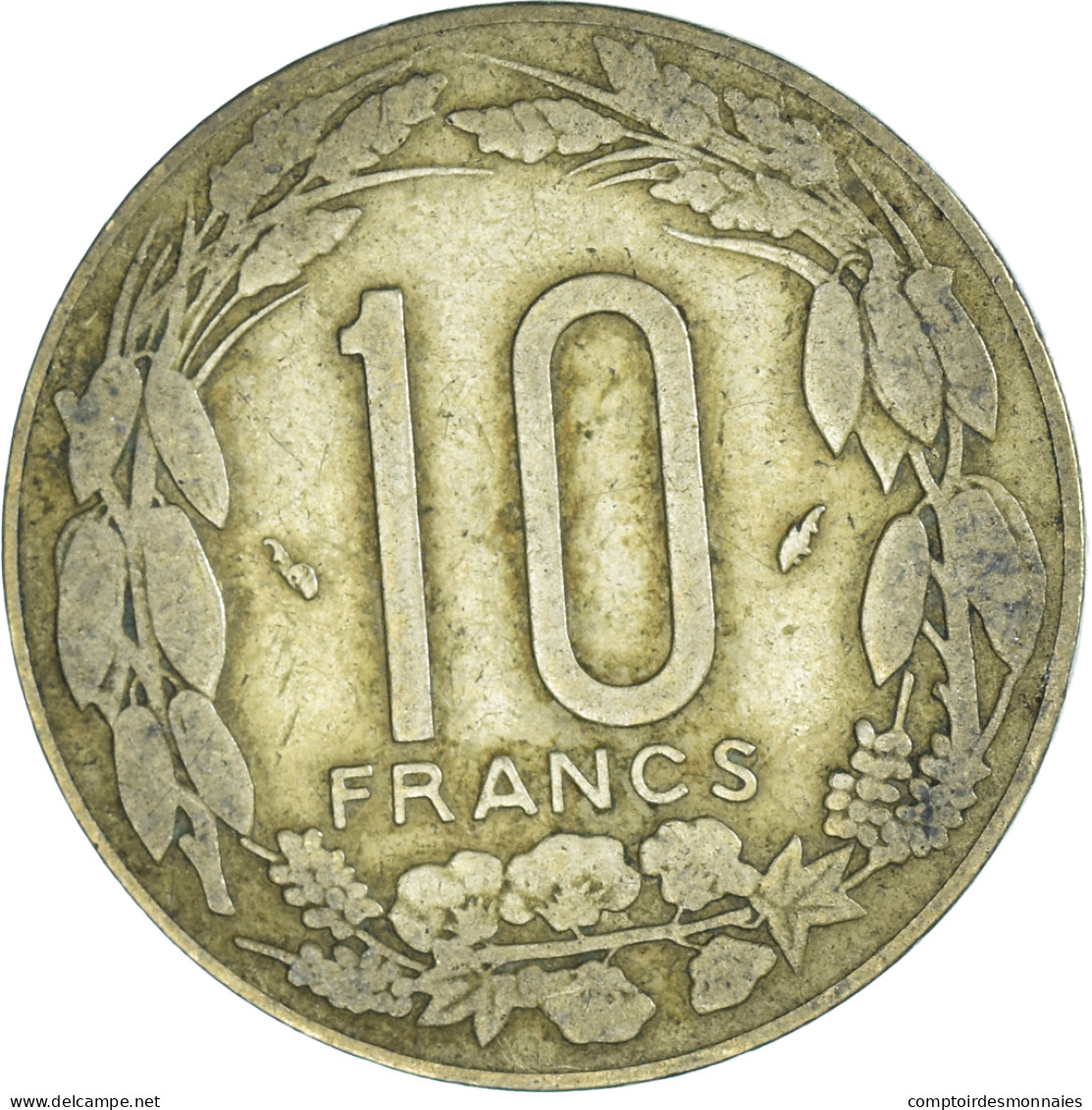 Monnaie, États De L'Afrique Centrale, 10 Francs, 1978 - Centraal-Afrikaanse Republiek