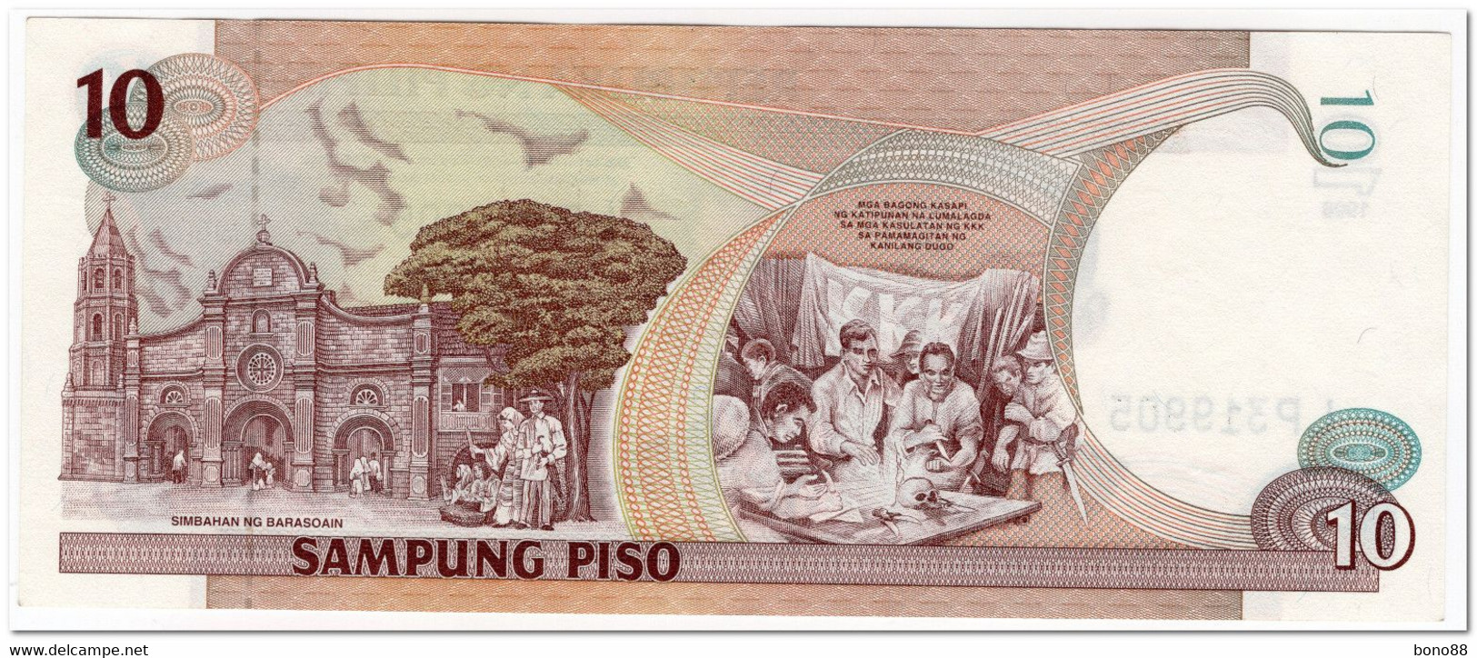 PHILIPPINES,10 PISO,1998,P.187b,XF+ - Philippines