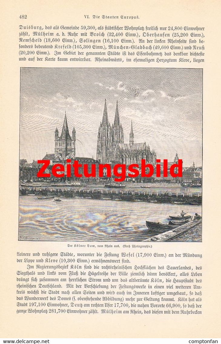 A102 1320 Oenike Königreich Preußen Berlin Reichstagsgebäude Artikel / Bilder 1894 !! - 4. Neuzeit (1789-1914)