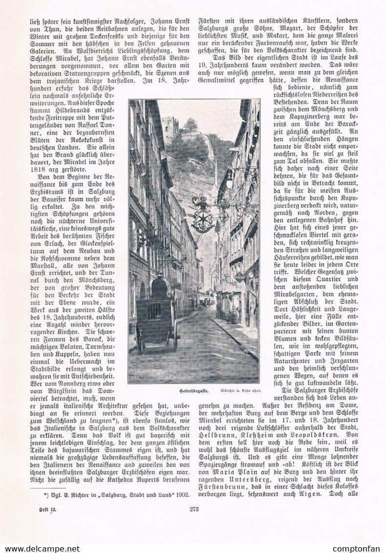 A102 1324-4 Salzburg Hohensalzburg Untersberg Hellbrunn Artikel / Bilder 1905 !! - Autres & Non Classés