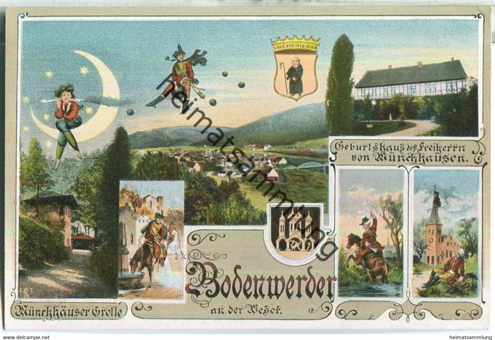 Bodenwerder - Geburtshaus Des Freiherrn Von Münchhausen - Künstlerkarte - Verlag Rudolf Puls Bodenwerder - Bodenwerder