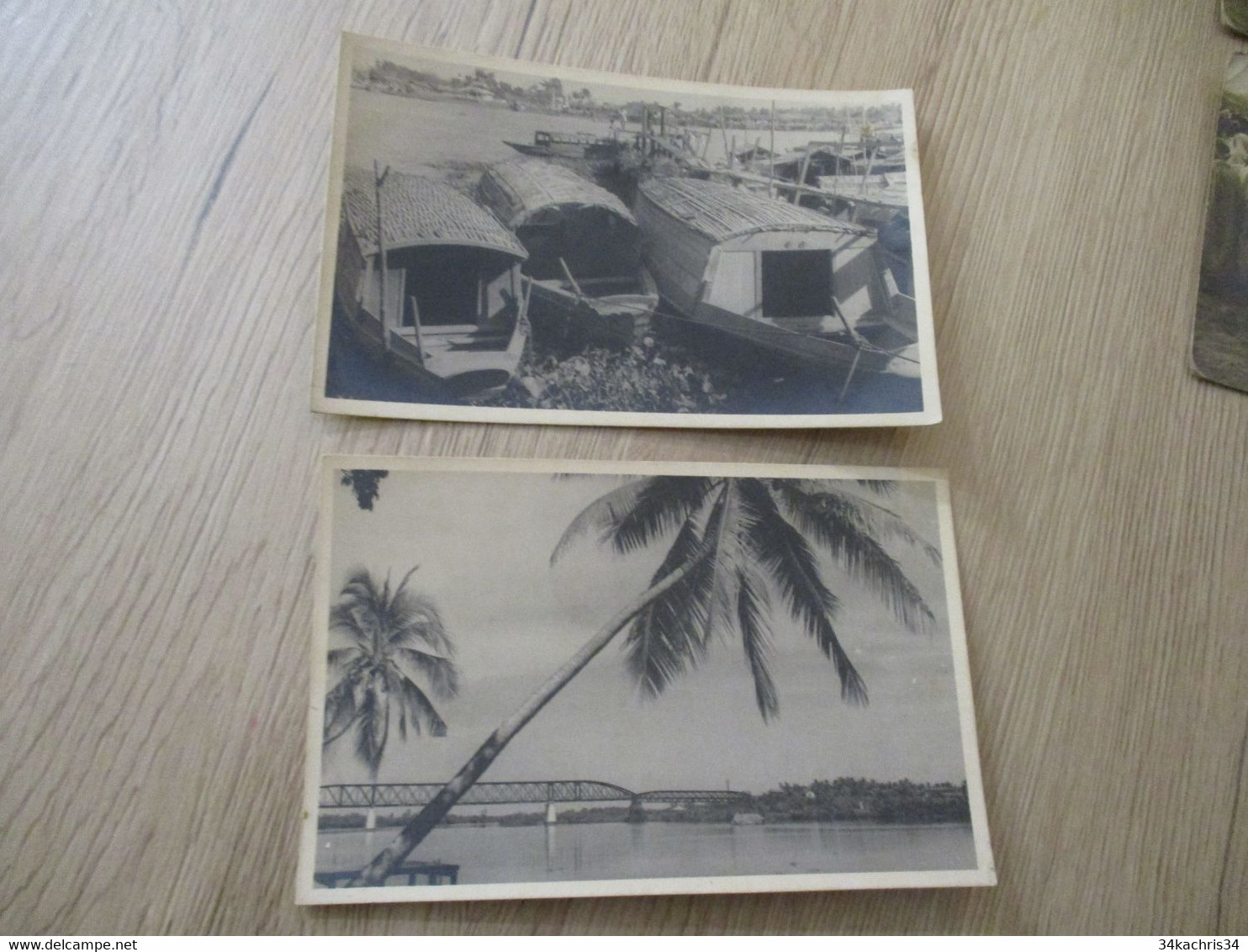 X2 Carte Photo VIET-NAM INDOCHINE SAÎGON PHOTO ATELIER SAÎGON - Viêt-Nam