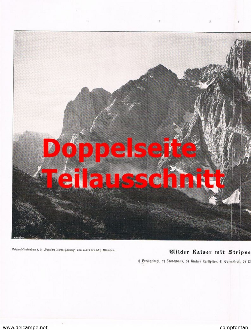 A102 1333 Alpenverein Kufstein Stripsenjochhaus Eröffnung Artikel / Bilder 1902 !! - Autres & Non Classés