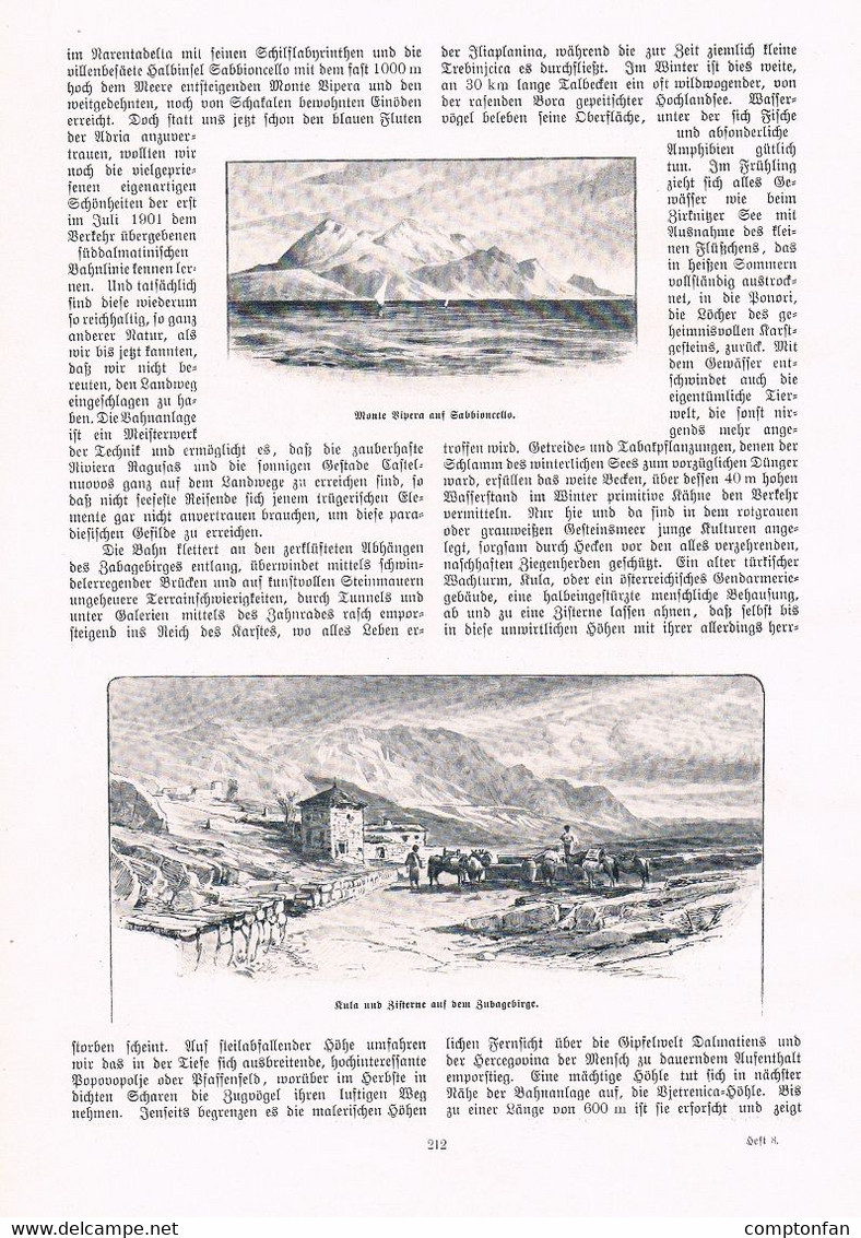 a102 1336 Bosnien Hercegovina Montenegro Dalmatien 4 Artikel / Bilder 1904 !!