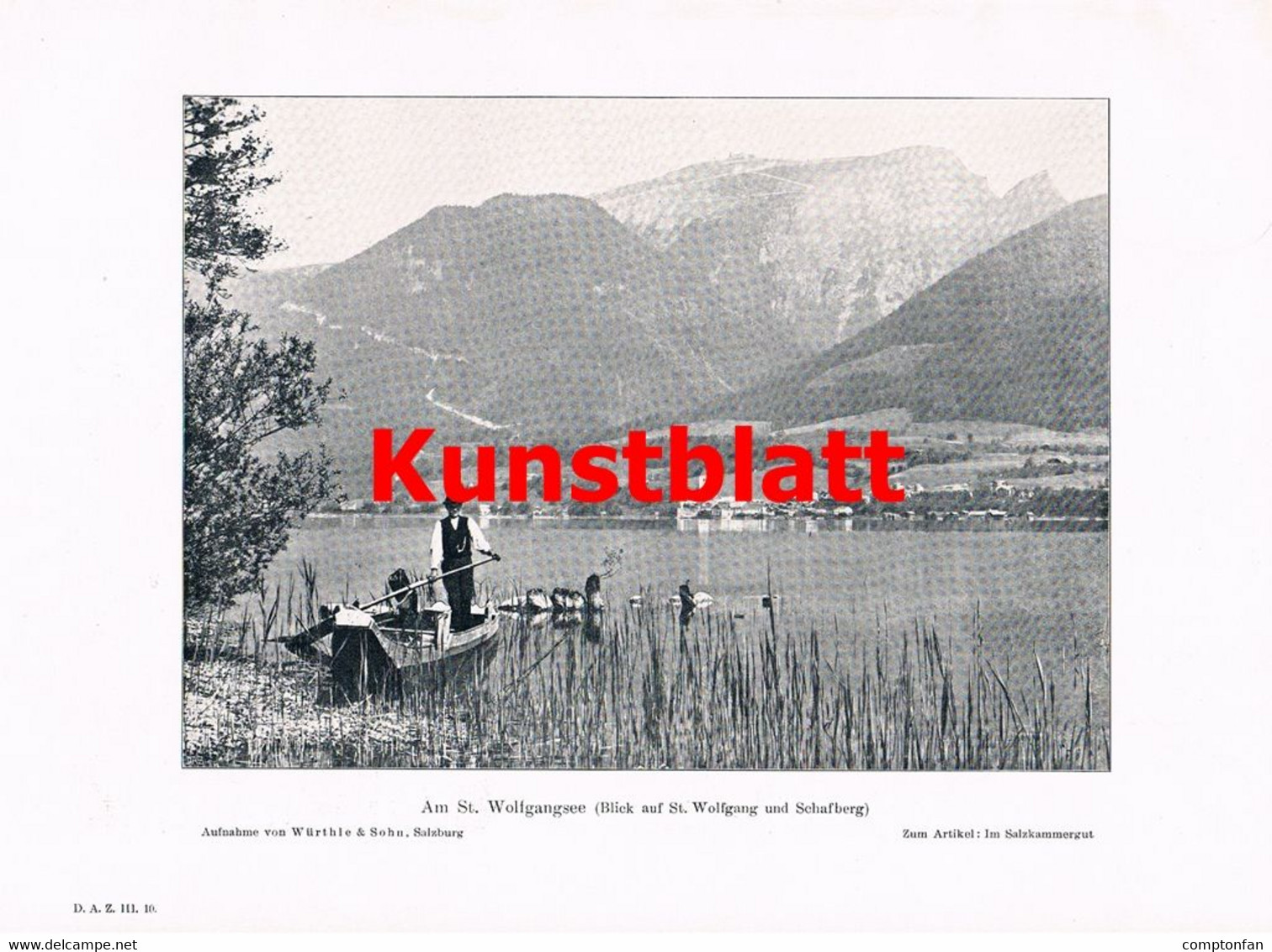 A102 1342 Salzkammergut St. Wolfgang Traunkirchen 2 Artikel / Bilder 1903/04 !! - Autres & Non Classés