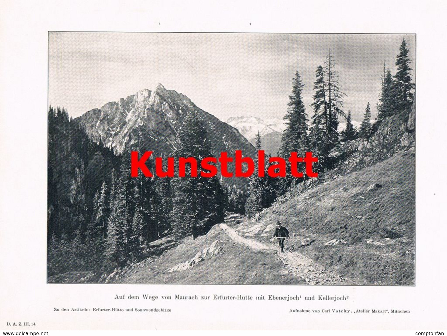 A102 1344 Alpenverein Erfurter Hütte Berghütte Rofan Artikel / Bilder 1903 !! - Sonstige & Ohne Zuordnung