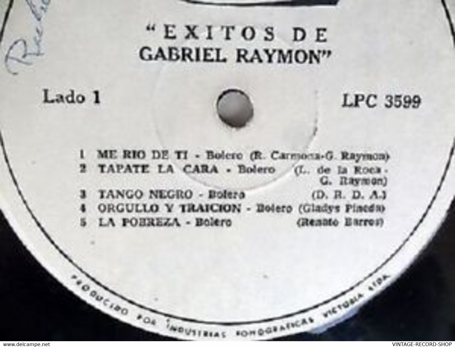 GABRIEL RAYMON EXITOS-AMARGA COPA-CORAZON NEGRA-ME RIO DE TI-CARNAVAL 1977 - World Music