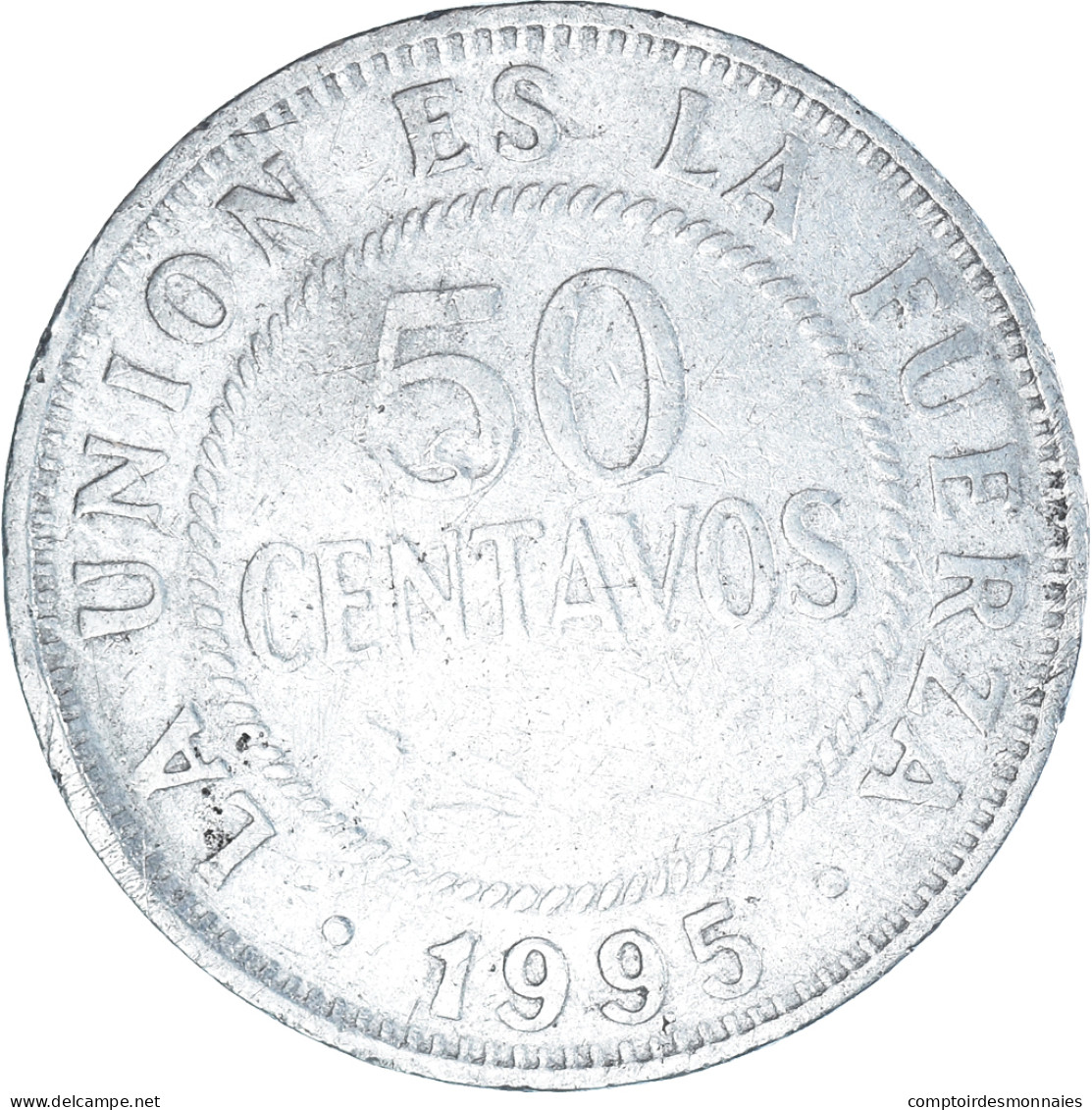 Monnaie, Bolivie, 50 Centavos, 1995 - Bolivie