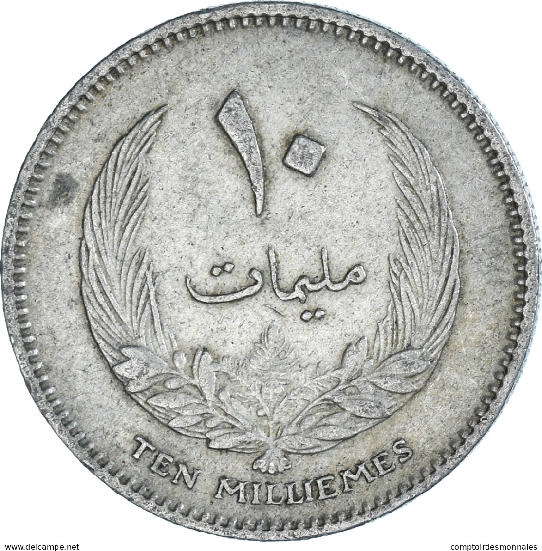 Monnaie, Libye, 10 Milliemes, 1965 - Libia