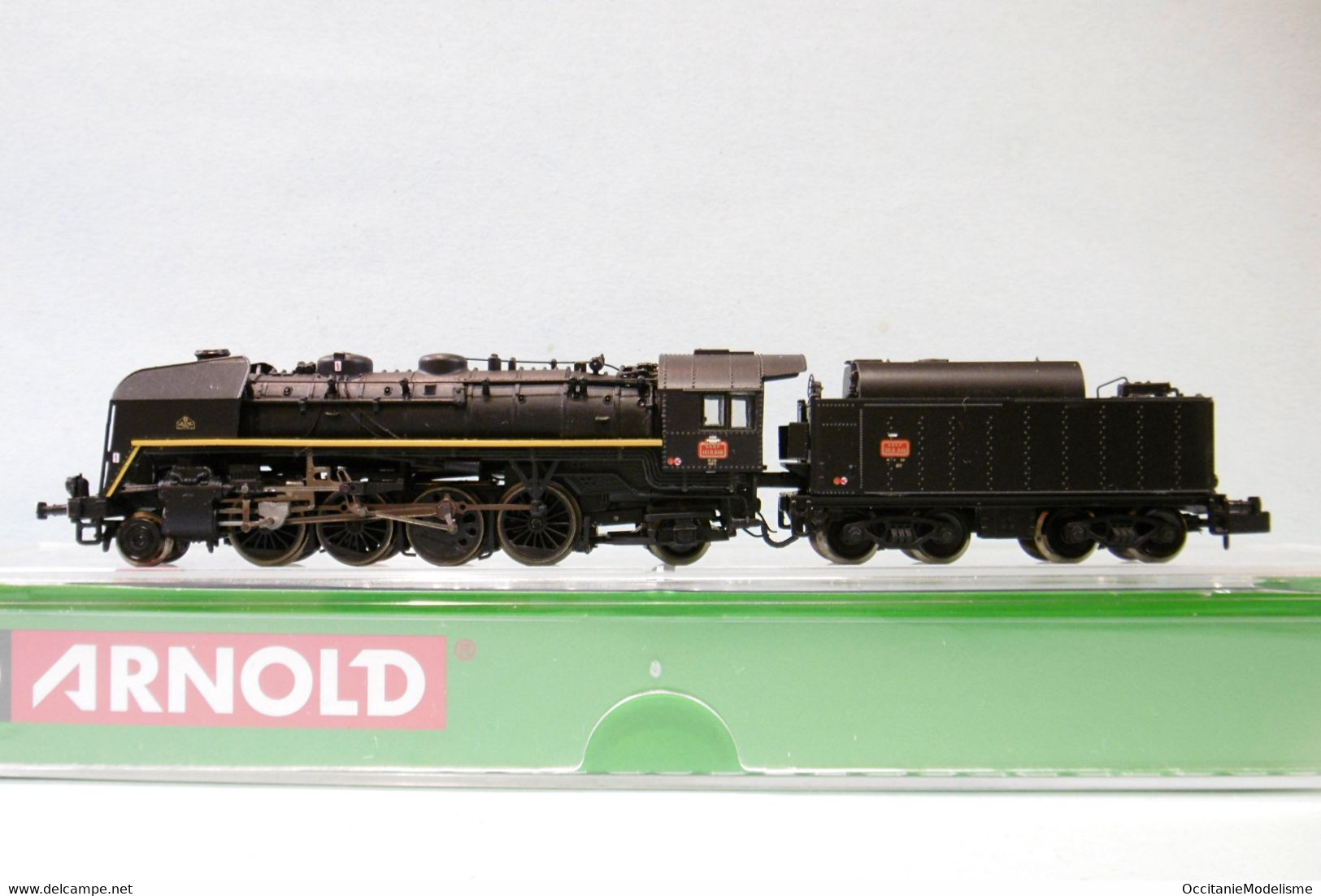 Arnold - Locomotive Vapeur 141 R 840 Fuel Noir SNCF Réf. HN2484 Neuf NBO N 1/160 - Locomotieven