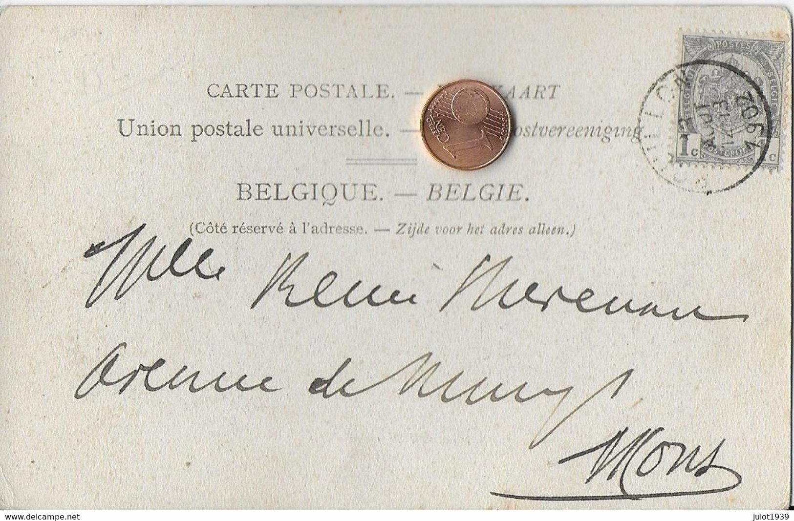 AA+   FRAHAN . ROCHEHAUT . BOUILLON ..-- Le VILLAGE . 1902 Vers MONS ( Melle Renée MEVENAU?? ) . Vverso . - Bouillon