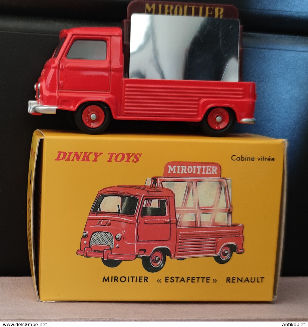 Renault Estafette Miroitier Rouge Dinky Toys Atlas 1:43 - Utilitaires