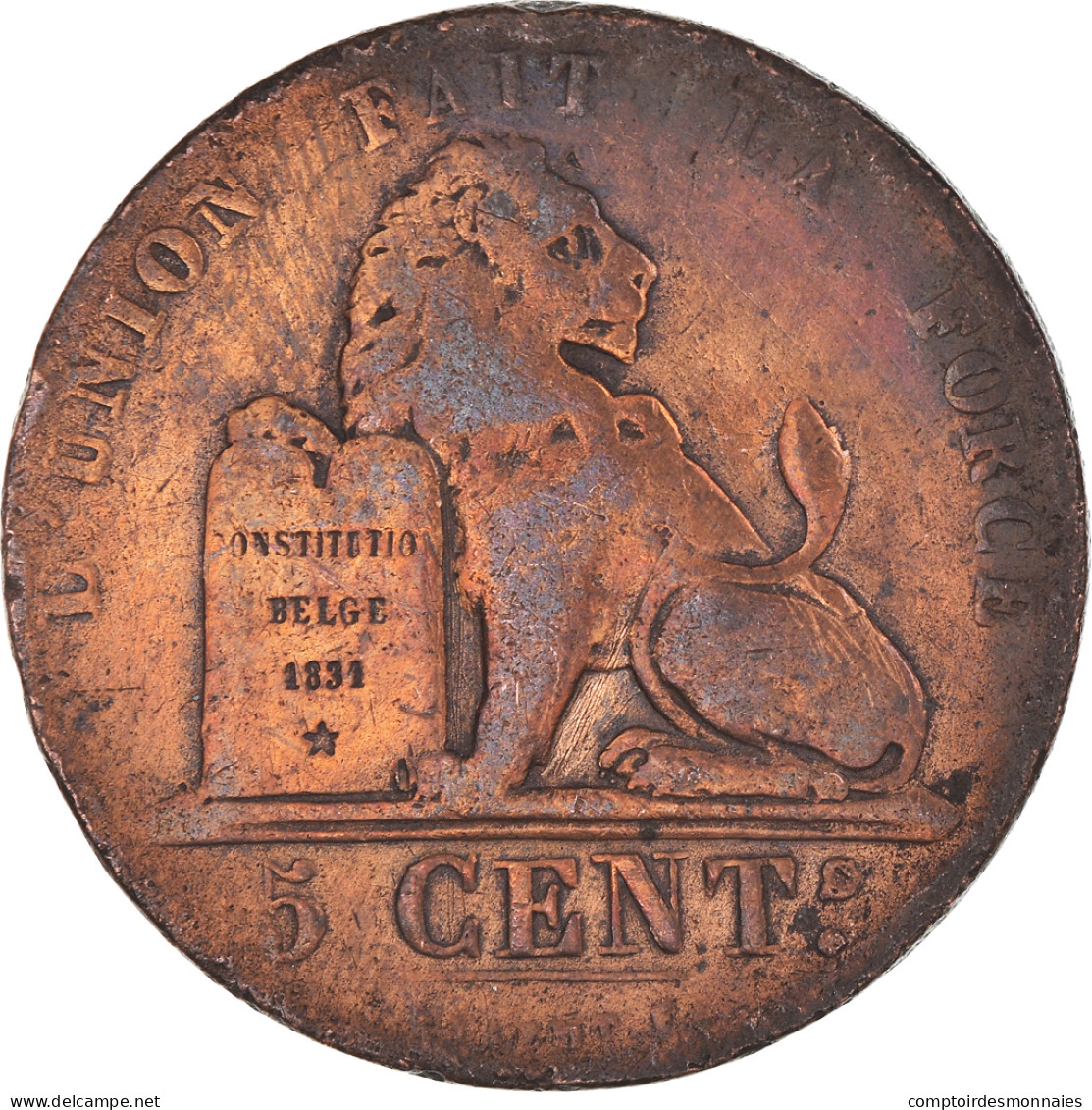 Monnaie, Belgique, 5 Centimes, 1851 - 5 Centimes