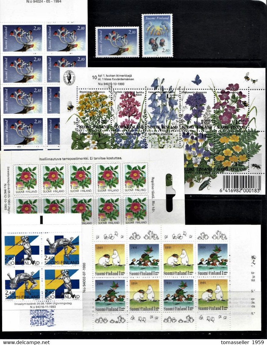 Finland-1994 Full Year Set (13 St.+4 S/s+4 Bookl.)-MNH - Années Complètes