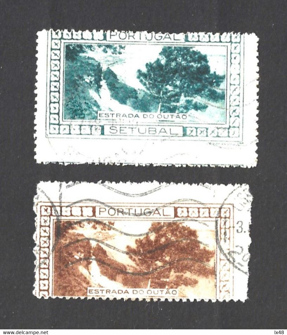 Vinhetas Usadas Da Estrada Do Outão, Setúbal De 1948. Used Vignettes From Estrada Do Outão, Setúbal, 1948. - Local Post Stamps