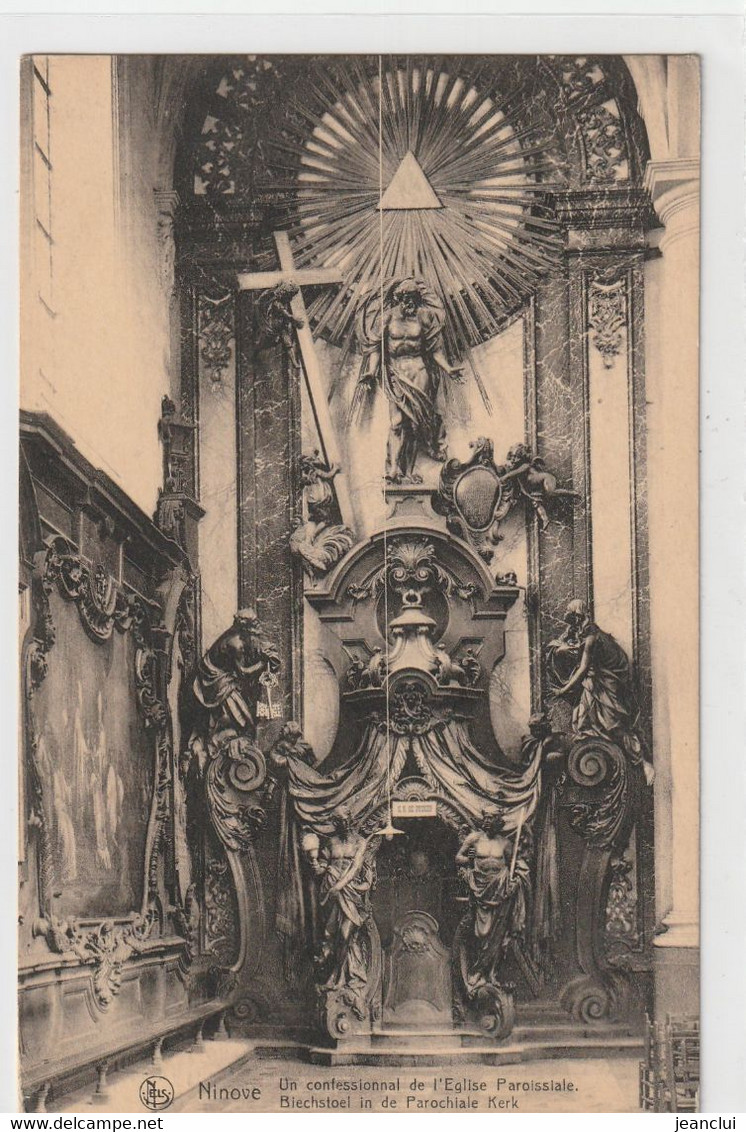 NINOVE .  UN CONFESSIONAL DE L'EGLISE PAROISSIALE . CARTE NON ECRITE - Ninove