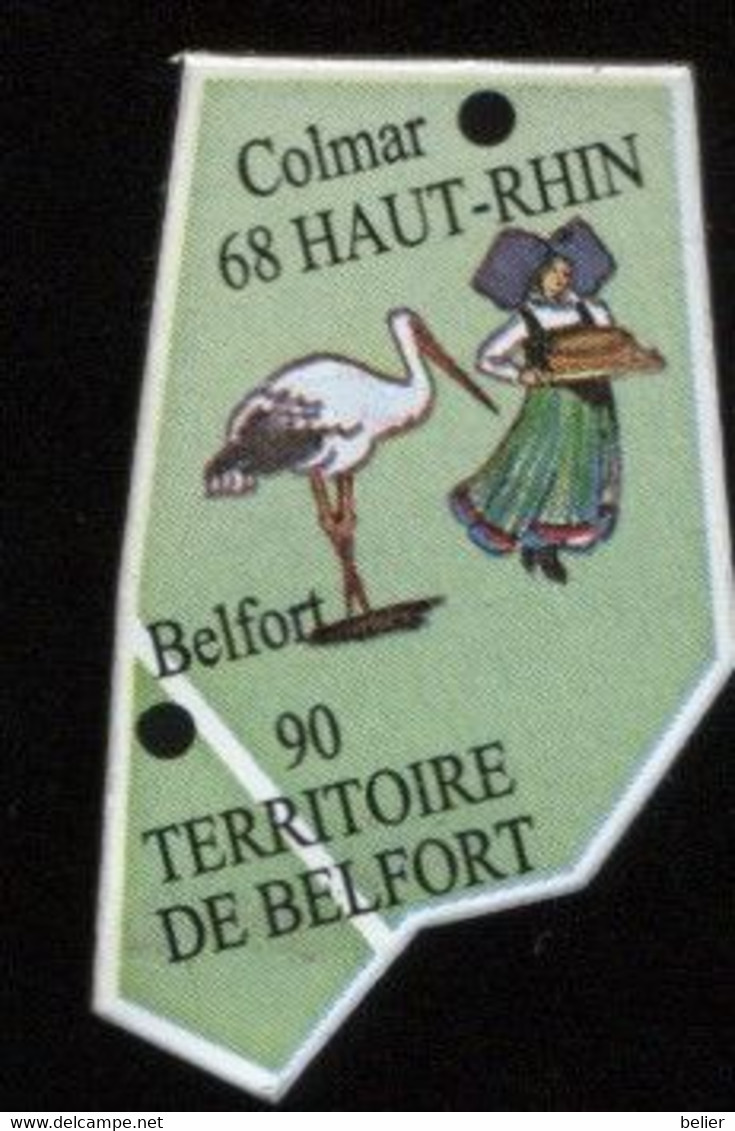 MAGNET N° 68 HAUT-RHIN N° 90 TERITOIRE DE BELFORT - Magnets