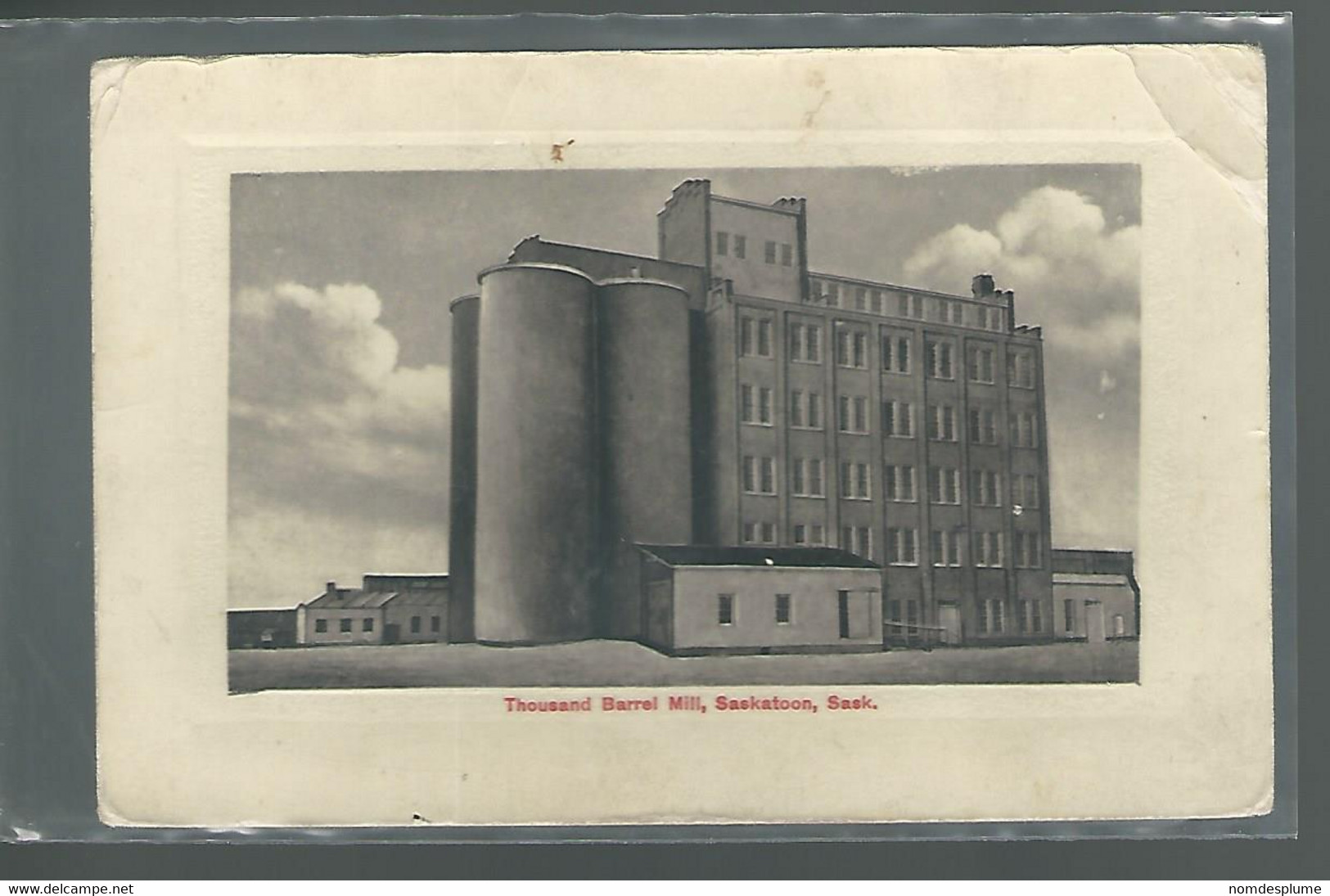 59527) Saskatoon Thousand Barrel Mill, Walkers Point Postmark Duplex - Saskatoon