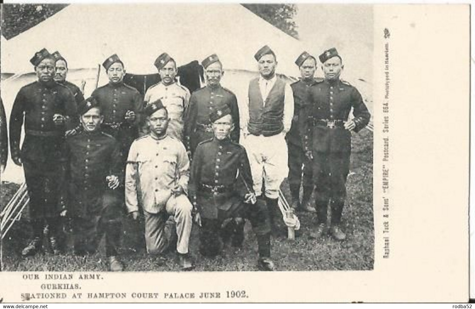 CPA NEPAL Our Indian Army Raphael Tuck Gurkhas Stationed At Hampton Court Palace June 1902 Coronation Of King Edward VII - Népal