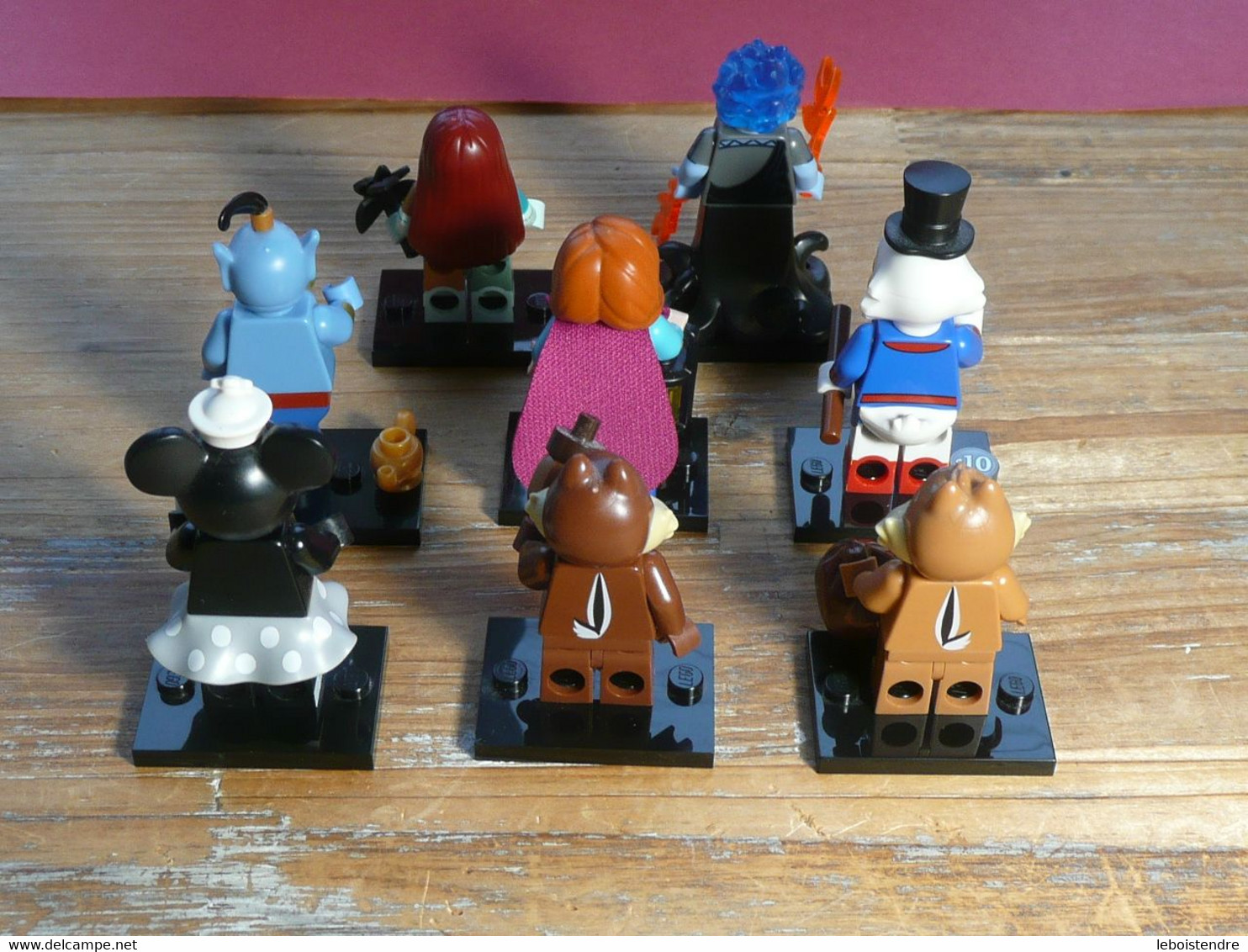 LOT 8 FIGURINE LEGO DISNEY SERIE 1 ET 2 DE 71024 ET 71012 MINNIE ANNA PICSOU GENIE  TIC ET TAC HADES SALLY NIGHTMARE - Poppetjes