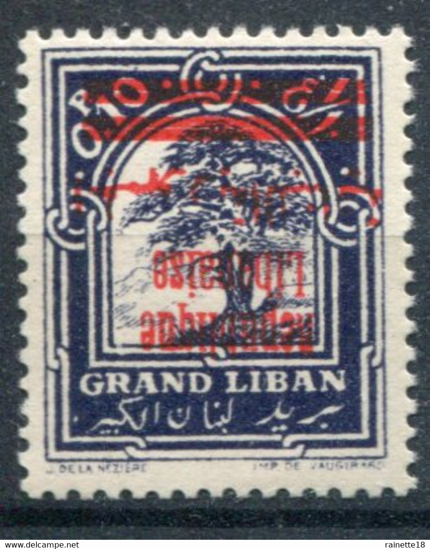 Grand Liban       98 B **     Surcharges Renversées - Unused Stamps