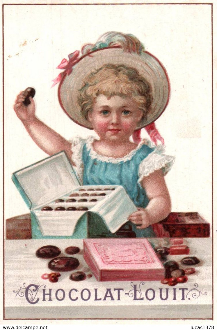 CHROMO / CHOCOLAT LOUIT / ENFANT ET  BOITE - Louit