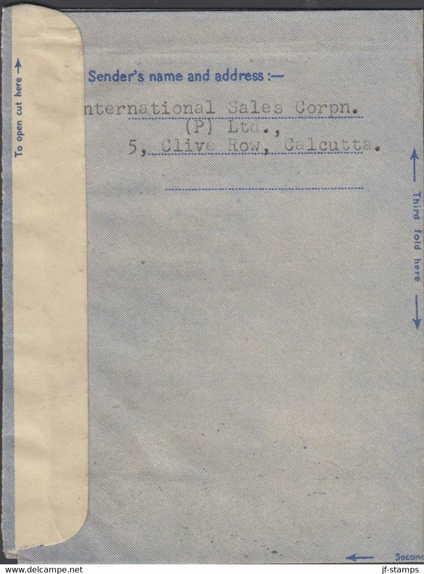 1963. INDIA. AEROGRAMME 50 NP AIR PLANE + 25 NP. Cancelled BOMBAY 2 3 63 To USA.  - JF427517 - Other & Unclassified