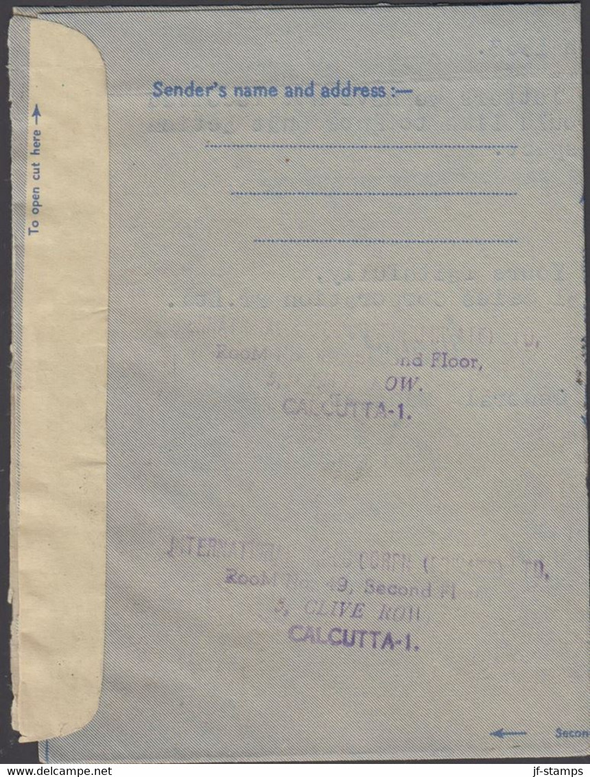 1963. INDIA. AEROGRAMME 50 NP AIR PLANE + 20 +5 NP. Dated 22. 2. 63 To USA.  - JF427520 - Other & Unclassified