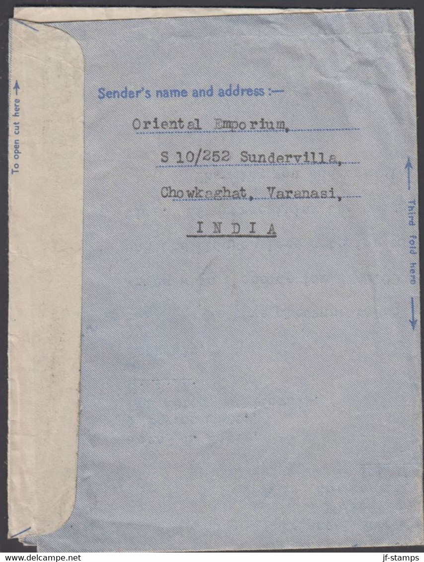 1962. INDIA. AEROGRAMME 50 NP AIR PLANE + 25 NP. Dated 10. 8. 62 To USA.  - JF427521 - Other & Unclassified