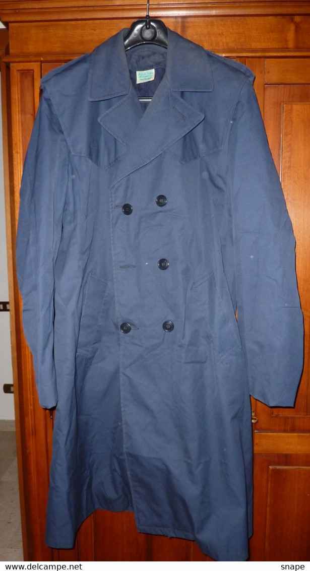 Soprabito Gabardine Aeronautica Militare - Originale - Usato - Italian Air Force Officers' Overcoat - Used Vintage (245) - Uniformes