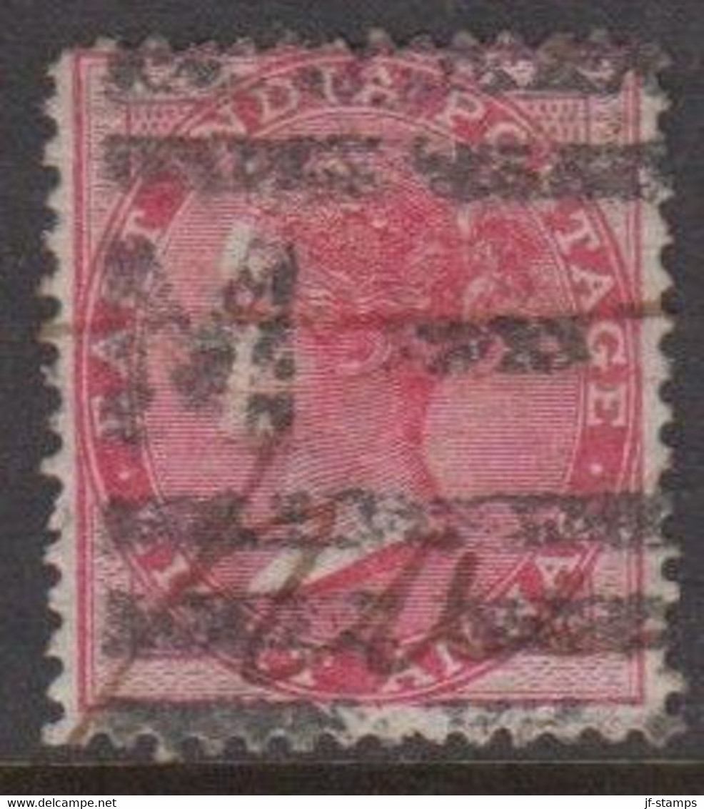 1856-1858. INDIA. Victoria. EIGHT ANNAS.  - JF519341 - 1858-79 Compagnie Des Indes & Gouvernement De La Reine
