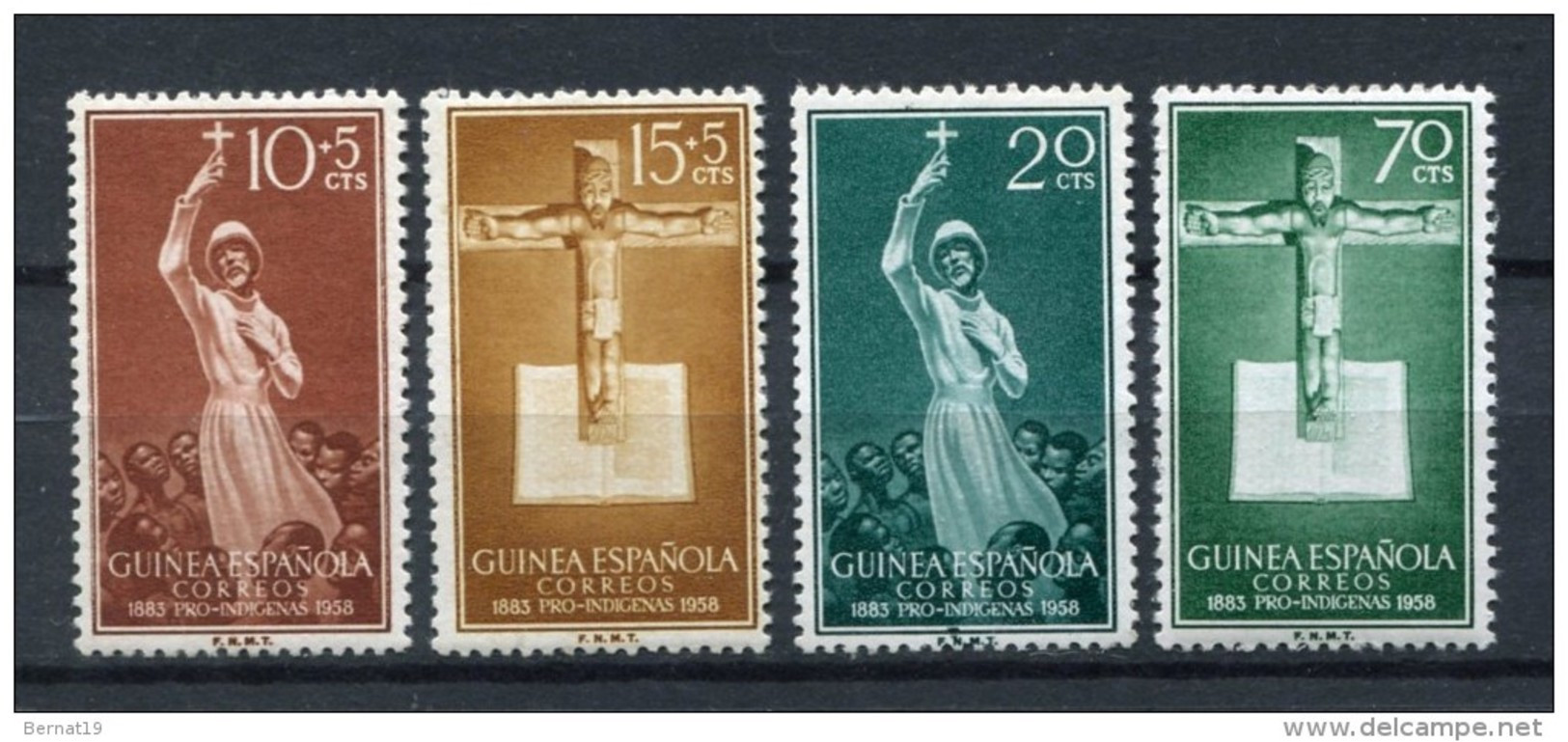 Guinea Española 1958. Edifil 384-87 ** MNH. - Guinea Española