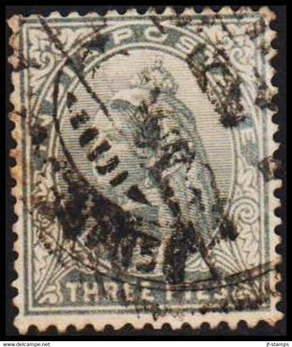 1900. INDIA. Victoria. THREE PIES.  - JF521627 - 1858-79 Kronenkolonie