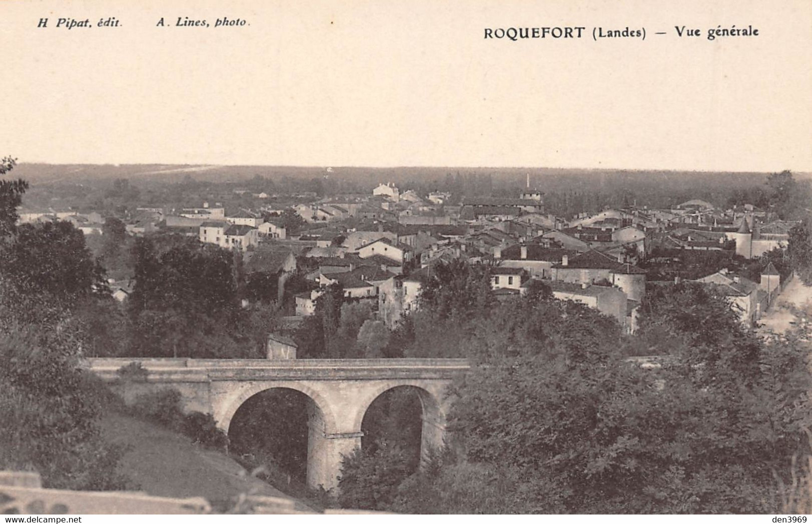 ROQUEFORT (Landes) - Vue Générale - Pont - Roquefort
