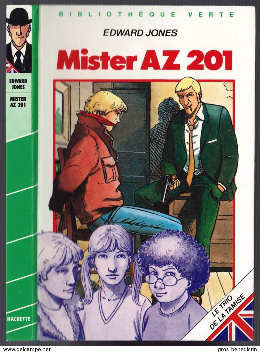 Hachette - Bibliothèque Verte - Edward Jones - Série Du Trio De La Tamise - "Mister AZ 201" - 1983 - #Ben&Trio - Bibliotheque Verte