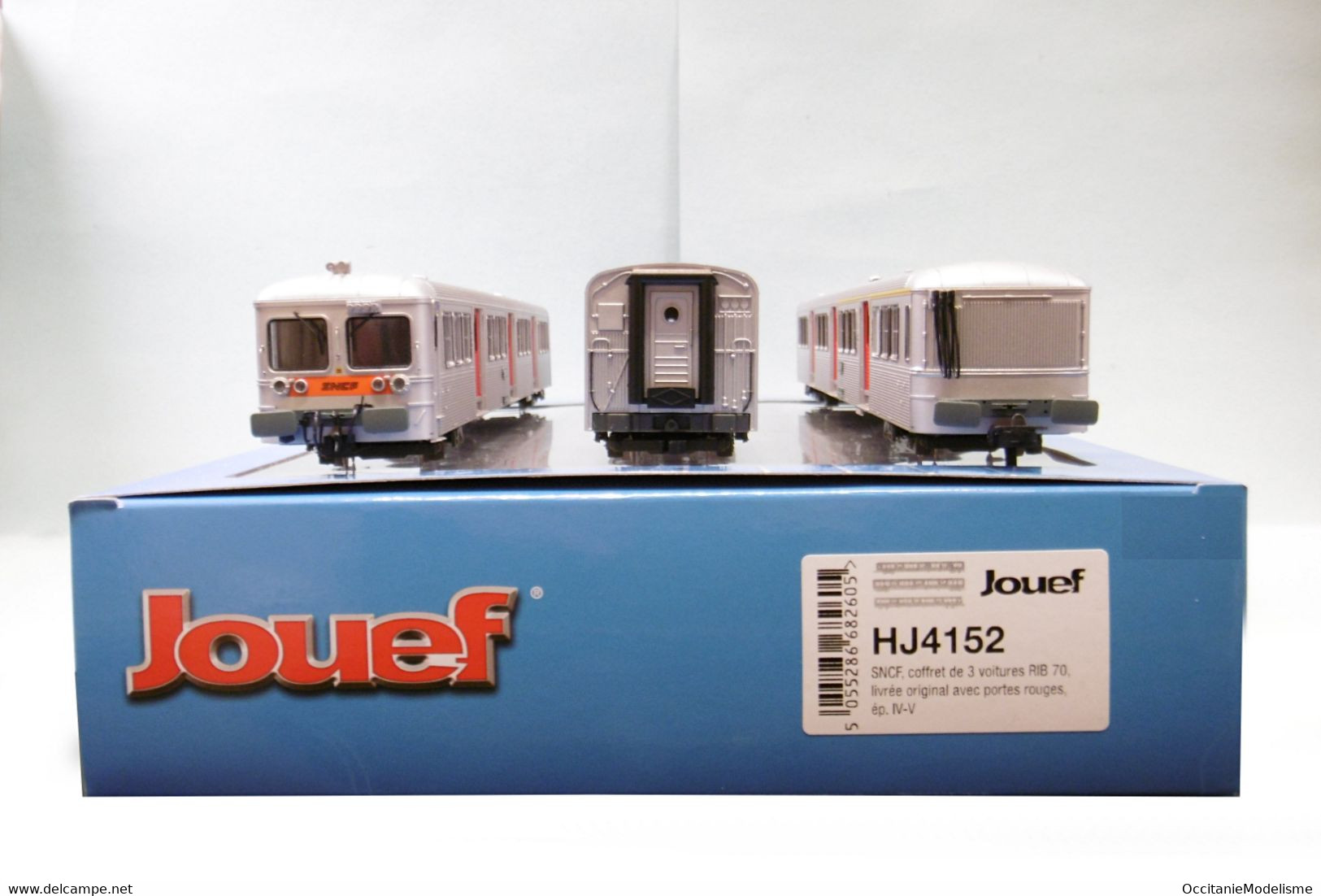 Jouef - Coffret 3 VOITURES RIB 70 Livrée Originale ép. IV / V SNCF Réf. HJ4152 Neuf NBO HO 1/87 - Scompartimento Viaggiatori