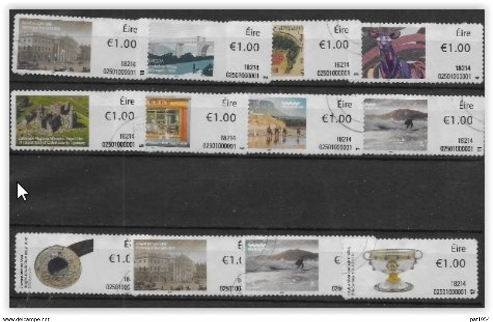 Irlande 2018 Distributeurs N° 101/112 Oblitérés Vie Quotidienne Et Culture - Automatenmarken (Frama)