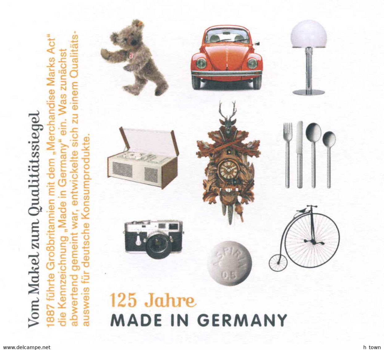 959  Ours En Peluche, VW Coccinelle, Pendule à Coucou - Teddy Bear, Volkswagen Beetle, Cuckoo Clock "Made In Germany" - Puppen