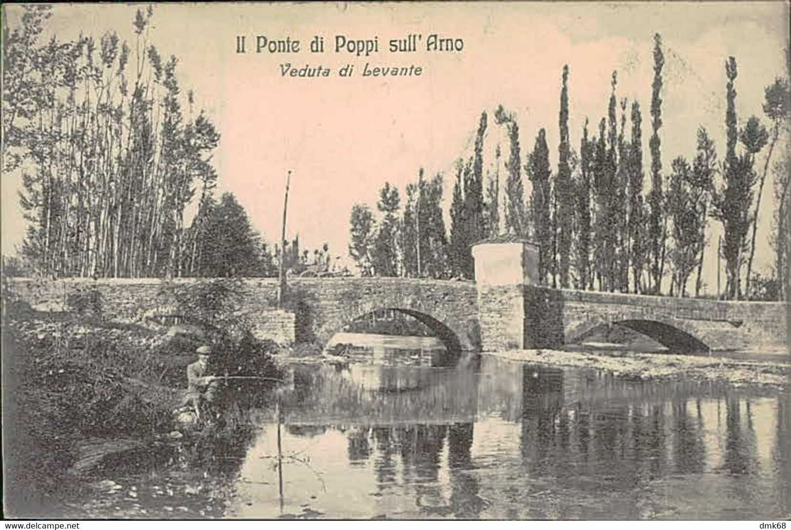 POPPI ( AREZZO ) IL PONTE SULL'ARNO - EDIZ. LUCCHESI -  SPEDITA AI MARCHESI PIGNATELLI DI MONTECALVO 1912 (13198) - Arezzo