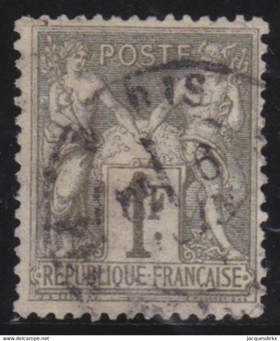 France   .    Y&T   .    72     .     O     .    Oblitéré - 1876-1878 Sage (Type I)