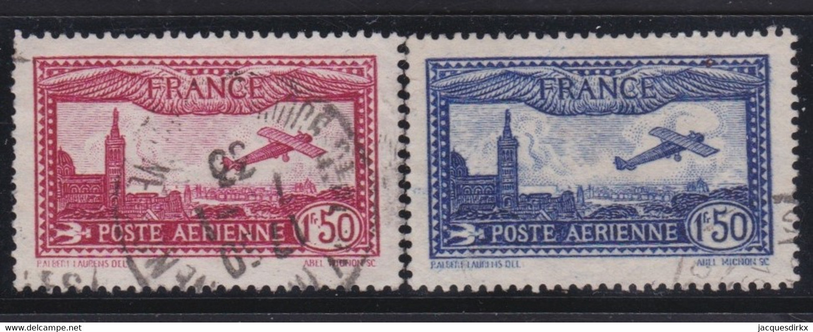 France   .    Y&T   .   PA 5/6       .      O     .     Oblitéŕe - 1927-1959 Oblitérés