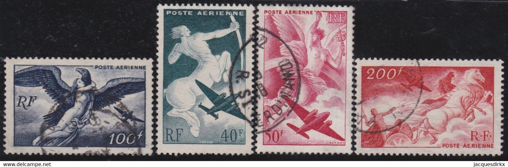 France   .    Y&T   .   PA 16/19      .      O     .     Oblitéŕe - 1927-1959 Used