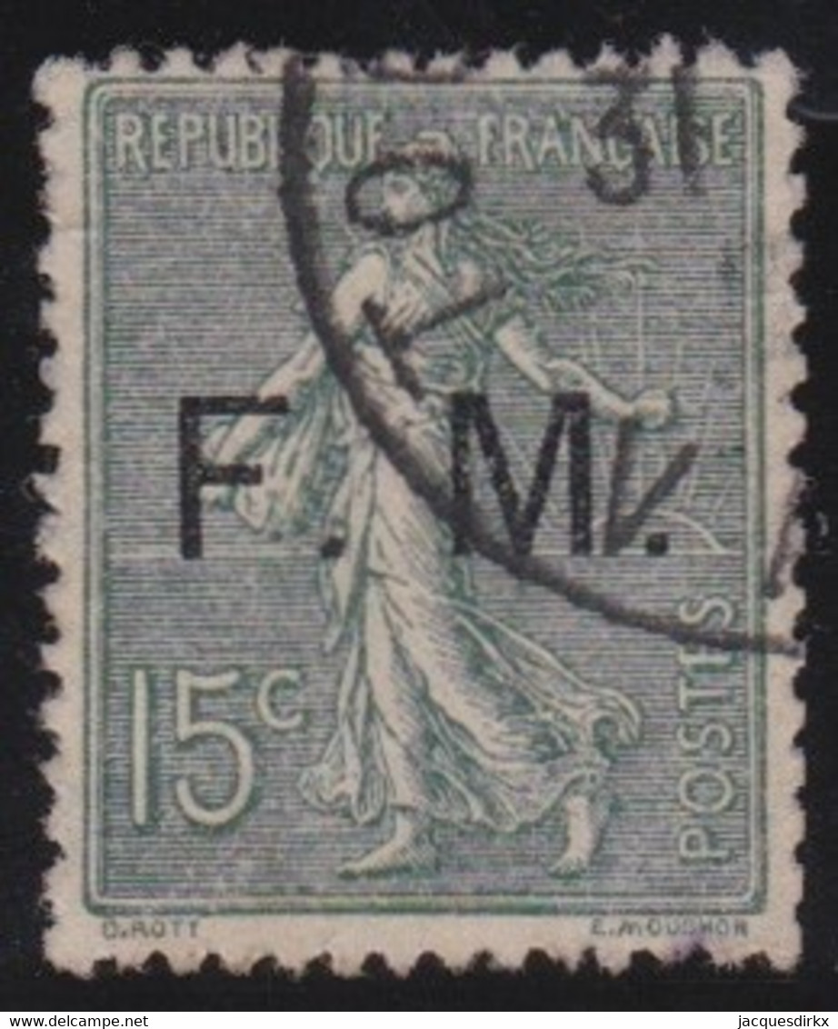 France   .    Y&T   .   Fm  3       .      O     .     Oblitéŕe - Military Postage Stamps