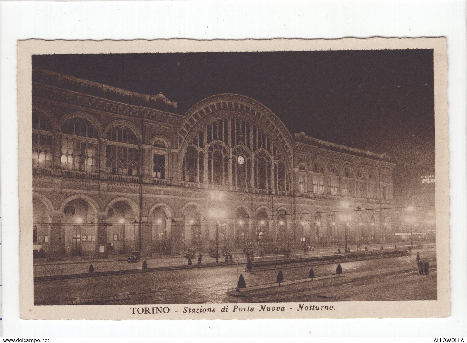 18698 " TORINO-STAZIONE DI PORTA NUOVA-NOTTURNO "-VERA FOTO-CART. POST. SPED.1939 - Stazione Porta Nuova