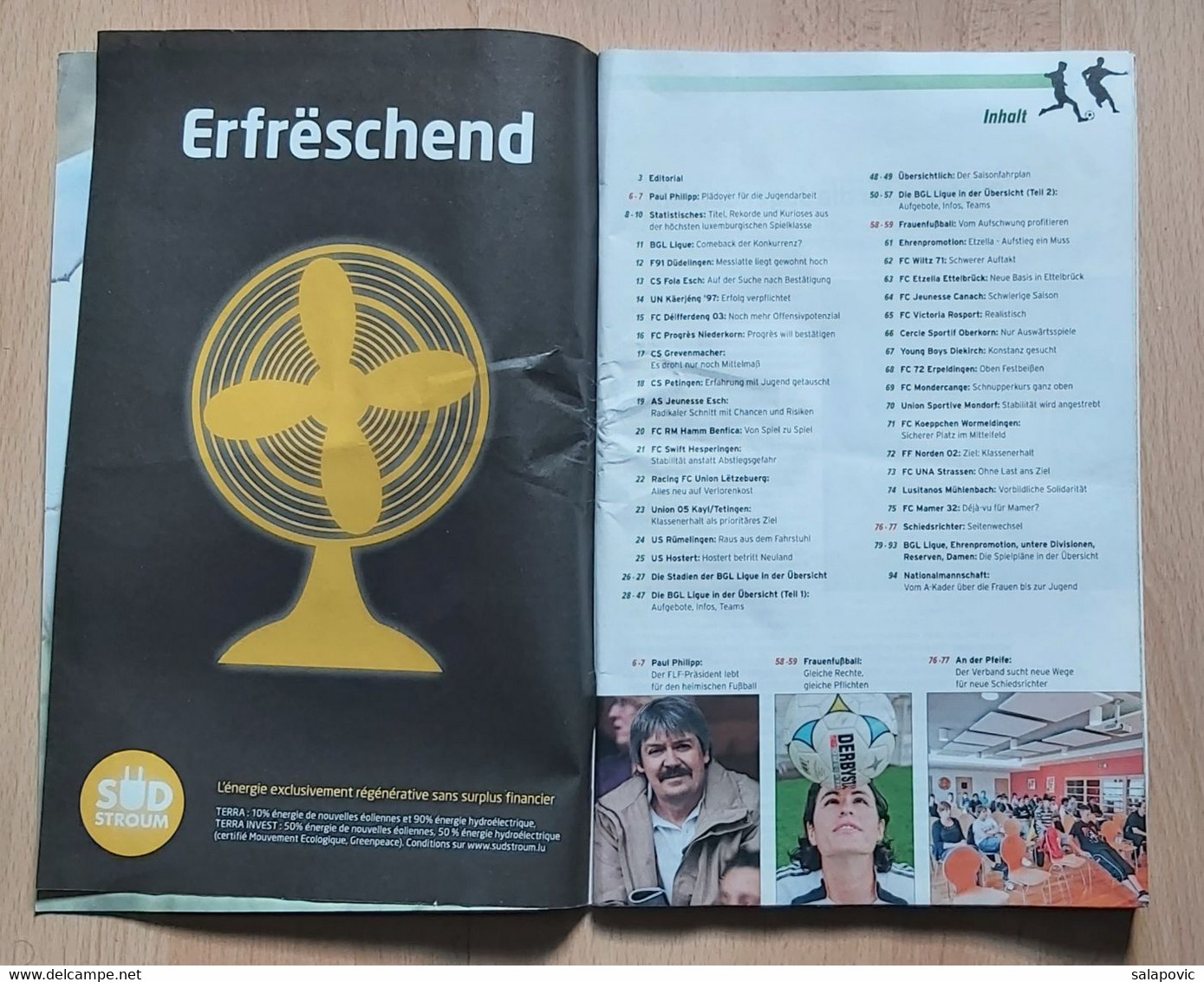 Luxembourg Tageblatt Ustouss De Fussballmagazin Saison 2011/2013 BGL Ligue Und Ehrenpromotion Football - Livres