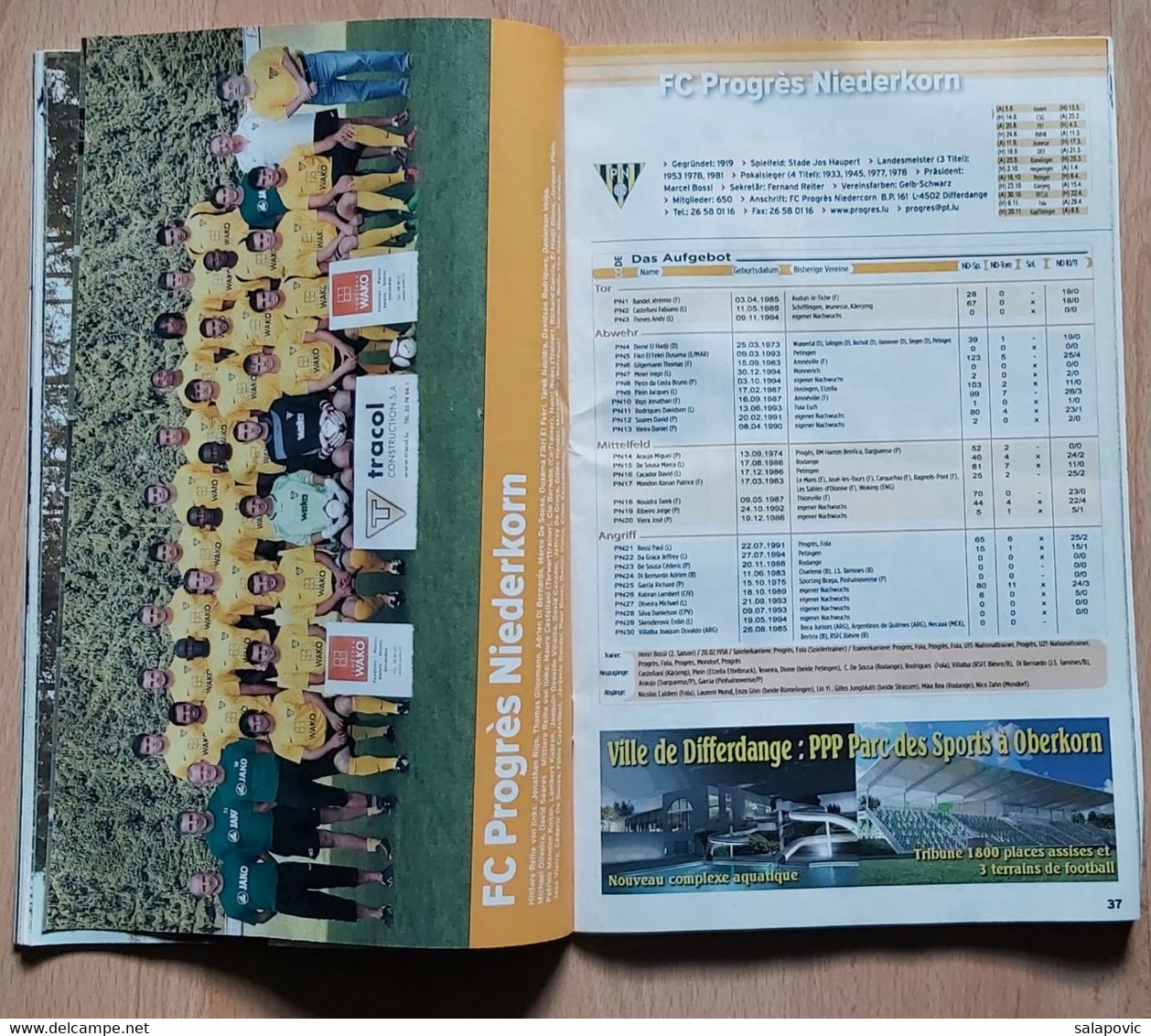 Luxembourg Tageblatt Ustouss de Fussballmagazin Saison 2011/2013 BGL Ligue und Ehrenpromotion football