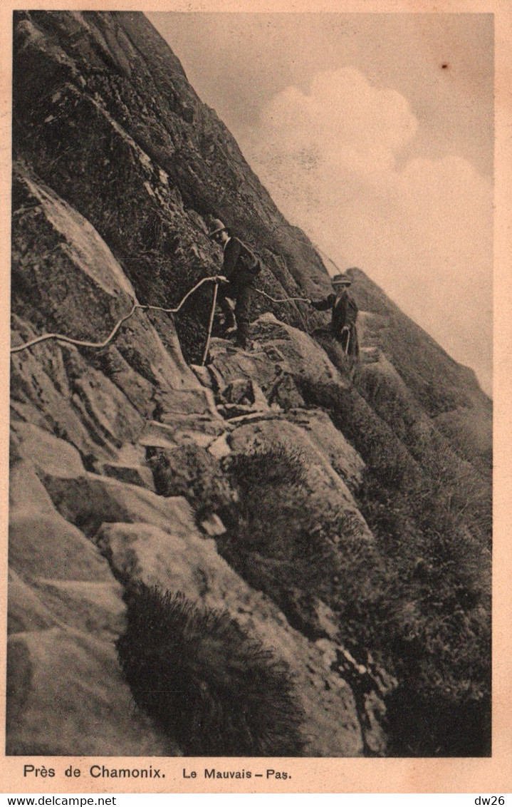 Alpinisme Près De Chamonix - Le Mauvais Pas - Edition A. Serrus - Carte N° 77/20 Non Circulée - Alpinismus, Bergsteigen