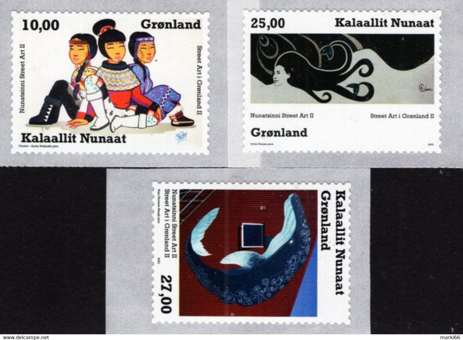 Greenland - 2022 - Street Art In Greenland II - Mint Self-adhesive Stamp Set - Ungebraucht