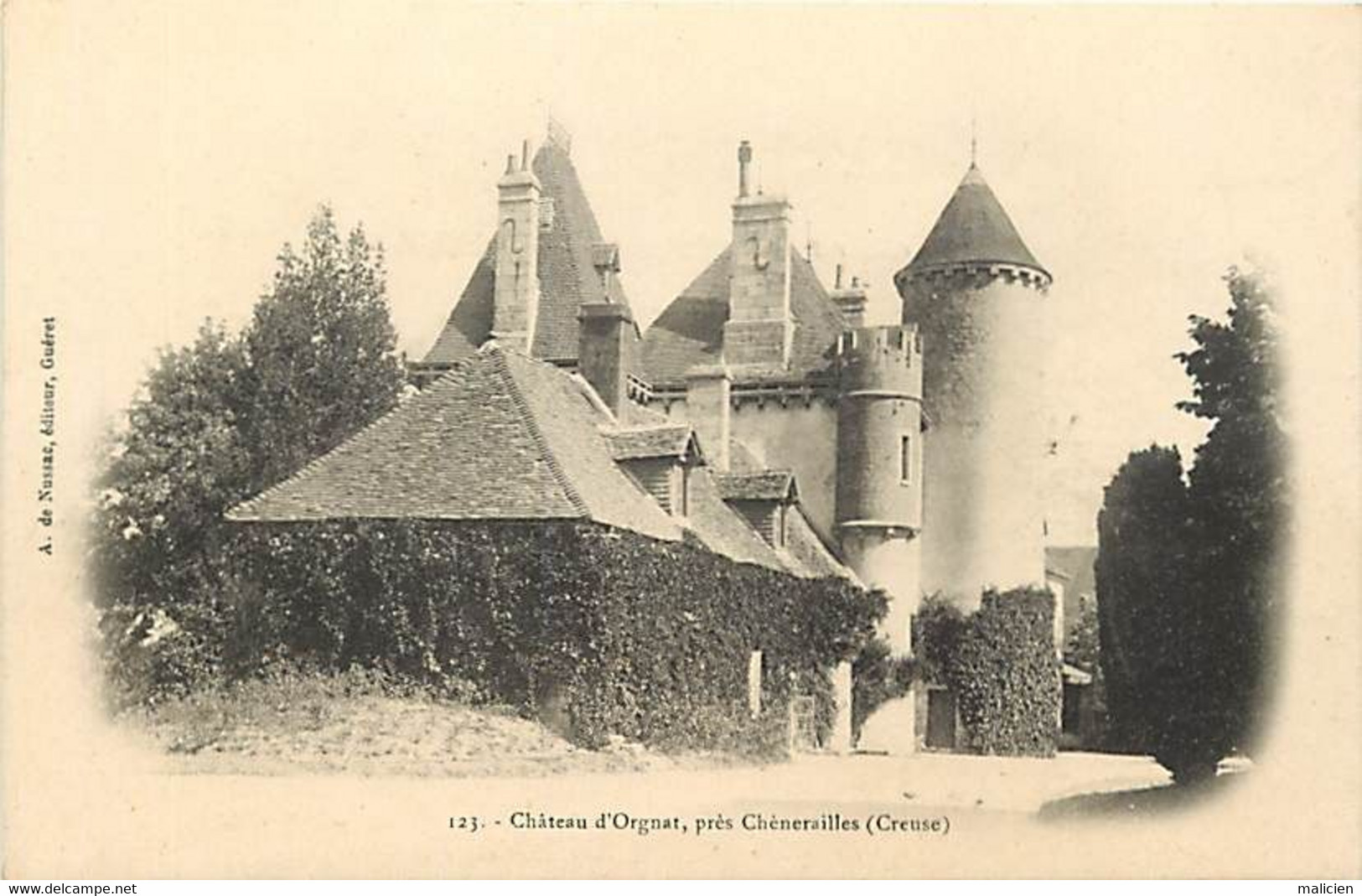 - Dpts Div.-ref-BG398- Creuse - Chenerailles - Environs - Château D Orgnat - Châteaux - - Chenerailles