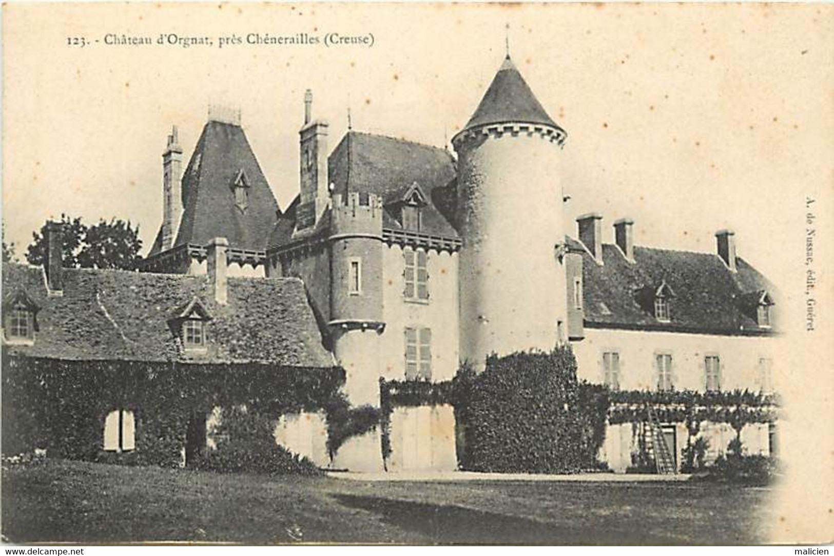 - Dpts Div.-ref-BG397- Creuse - Chenerailles - Environs - Château D Orgnat - Châteaux - - Chenerailles